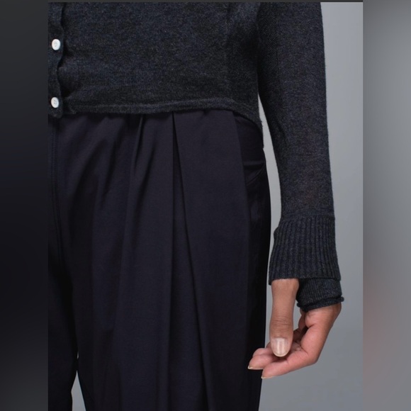 Lululemon After Class Cardigan Heathered Beige & Black Size 4 - Picture 5 of 16